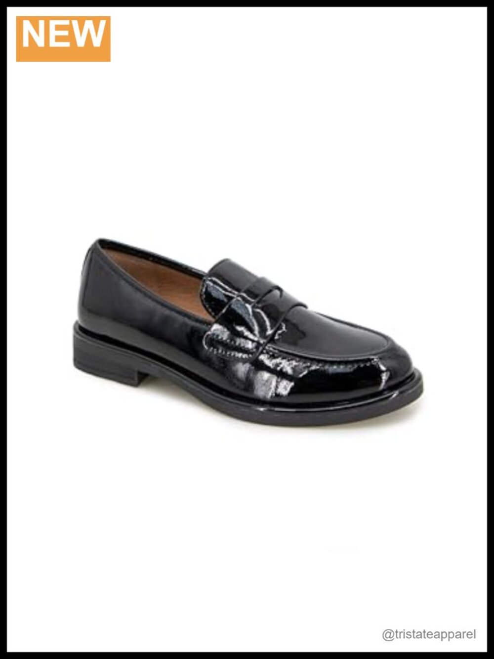 Cybil Leather Loafer Flat Comfort Insole Round Toe Low Heel